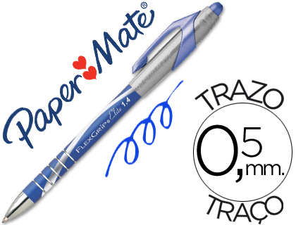 Bolígrafo Paper Mate Flexgrip Elite tinta gel azul